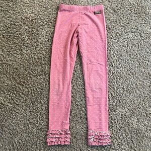 Pink polkadot leggings